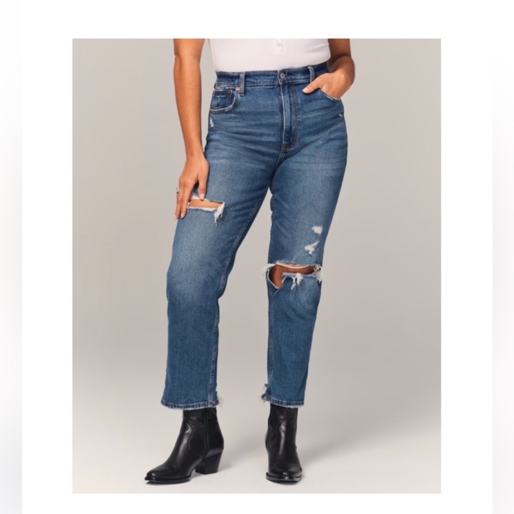 Abercrombie & Fitch Blue Straight Leg Jeans Size 29/8xs